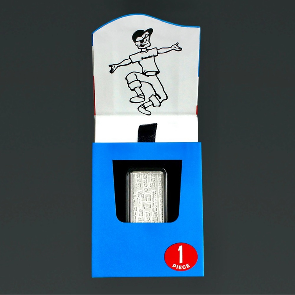 75th Anniversary Bazooka Joe® - Silver Wafer PAMP Mint 99,99% Pure Silver.(Rare)